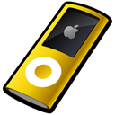 nano, yellow, ipod Black icon