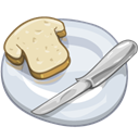 food, toast Gainsboro icon