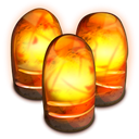 Stone, sankara, glowing OrangeRed icon