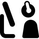 chatting, Computer, internet, people Black icon