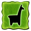 glyph, Llama OliveDrab icon