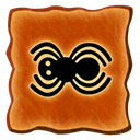 spider, glyph Chocolate icon