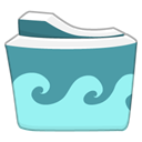 wavey CadetBlue icon