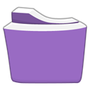 Folder, purple MediumPurple icon