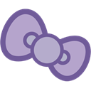 Bow, purple Silver icon