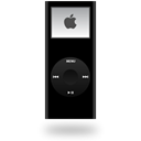 Black, ipod, nano Black icon