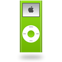 nano, ipod, green Black icon