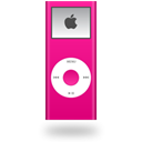 pink, ipod, nano Black icon