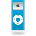 Blue, nano, ipod Black icon