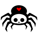 spider, comp Black icon