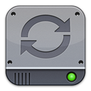 silver, Disk, save, disc, sync DarkGray icon
