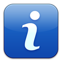 Get, about, Info, Information RoyalBlue icon