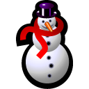 snowman Black icon