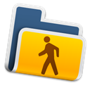 public, Folder Orange icon