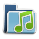 music, Folder Black icon