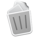 recycle bin, Trash, Full DarkGray icon