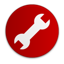 utility, sidebar DarkRed icon