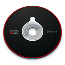 Dvd, disc Black icon