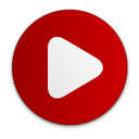 video, film, movie DarkRed icon