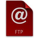 Ftp, location Maroon icon