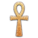 Ankh, embossed Black icon