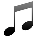 music Black icon