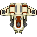 republic, gunship Black icon