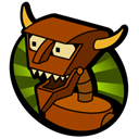 Devil, robot SaddleBrown icon