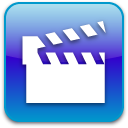video, movie, film SlateBlue icon