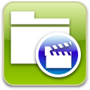 film, video, movie YellowGreen icon