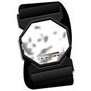 Badge, radiation Black icon