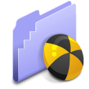 Folder, Burn, set LightSteelBlue icon