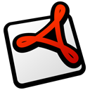 adobe, reader Black icon