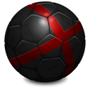 Ball, pyramid Black icon
