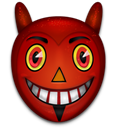 halloween, Devil Black icon