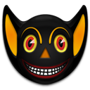 halloween, bat Black icon