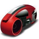 lightcycle, red Black icon
