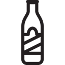 Bottle, food, drink, Alcohol, whisky, drinks Black icon