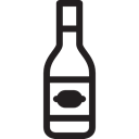 Alcohol, Gin Tonic, gin, Bottle, Label, food Black icon