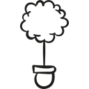 gardening, plant, Tree, garden, nature, pot Black icon