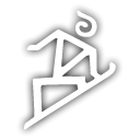 Snowboarding Black icon