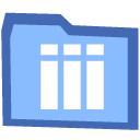 Folder, Library LightSkyBlue icon