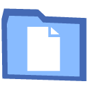 Folder, document, File, paper LightSkyBlue icon
