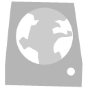 Folder, disconnectedfileserver Silver icon