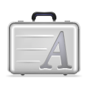 Font, suitcase Icon