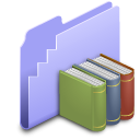 Library, Folder LightSteelBlue icon