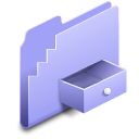 Box, Folder, drop, Alt LightSteelBlue icon