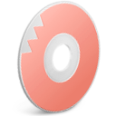 Dvd, disc LightPink icon