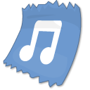 Clipping, sound, voice CornflowerBlue icon