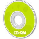 save, Rw, disc, Disk, Cd GreenYellow icon